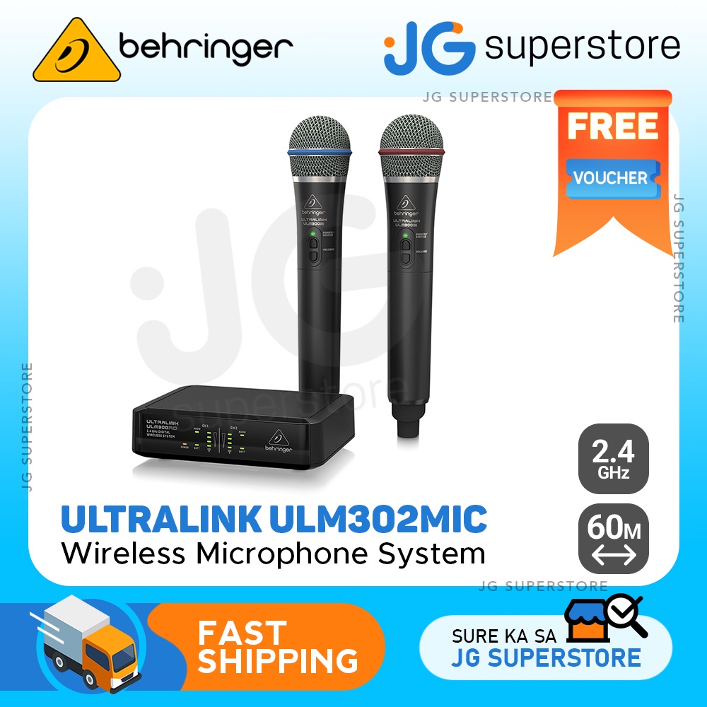 Behringer Ultralink ULM302MIC Dual Digital Wireless Microphone System 2