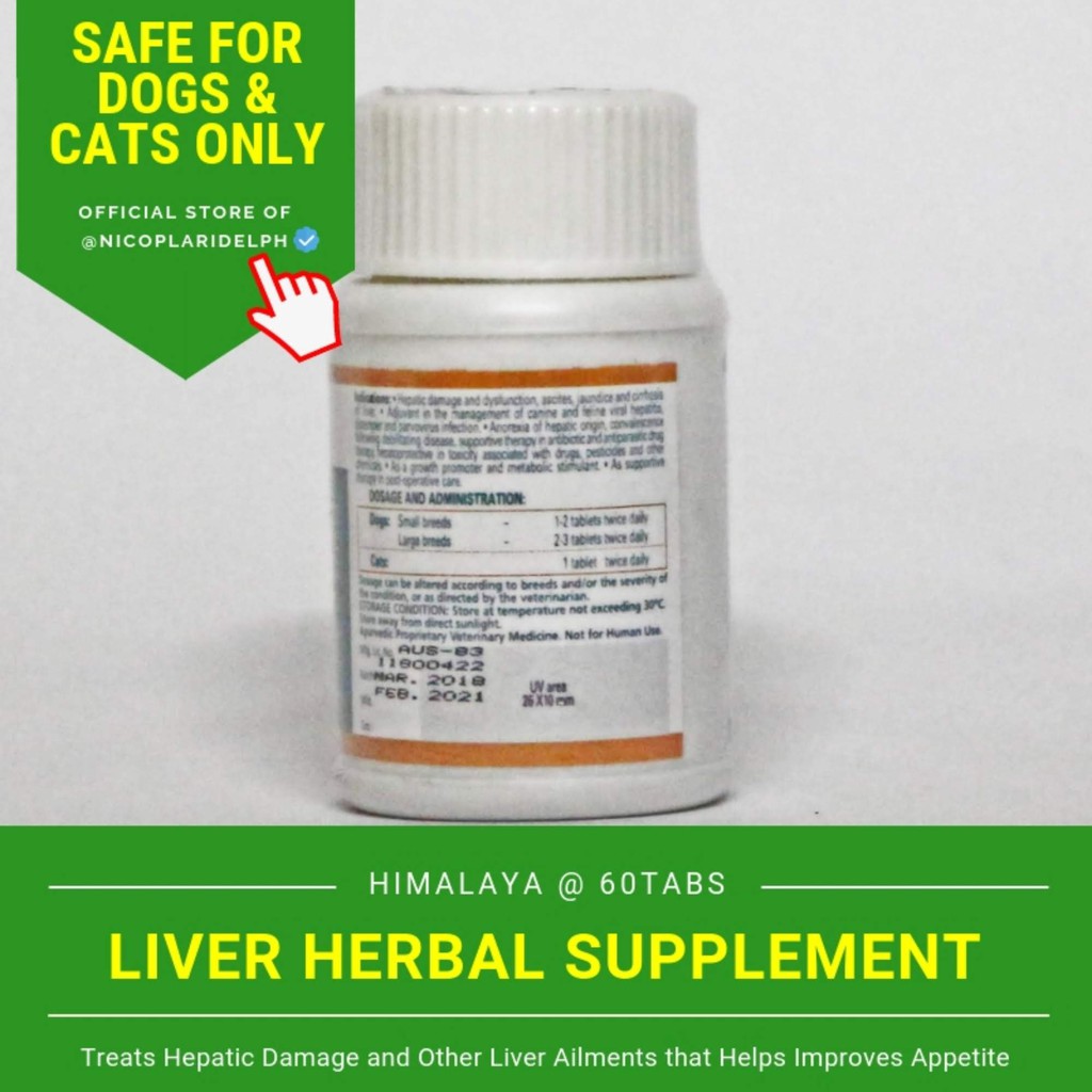 Himalaya Liv 52 Vet Tablets for Dogs and Cats (60tabs) Shopee Philippines