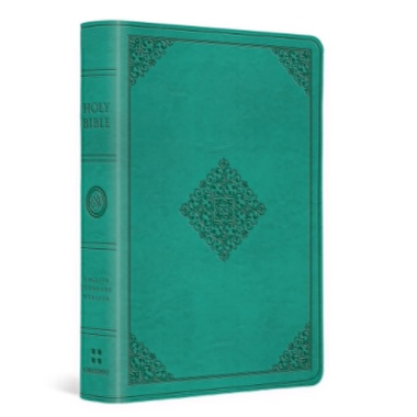 ESV Value Large Print Compact Bible (TruTone, Teal, Ornament Design ...