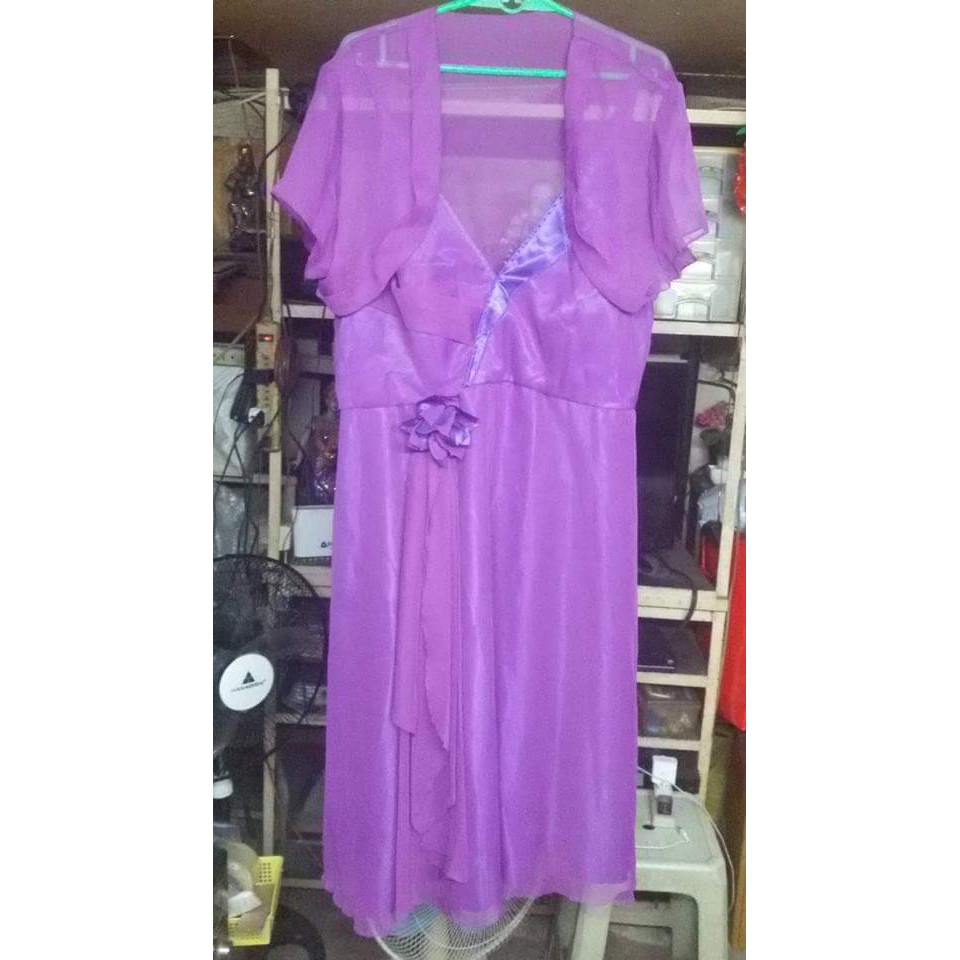 plus size purple formal dress
