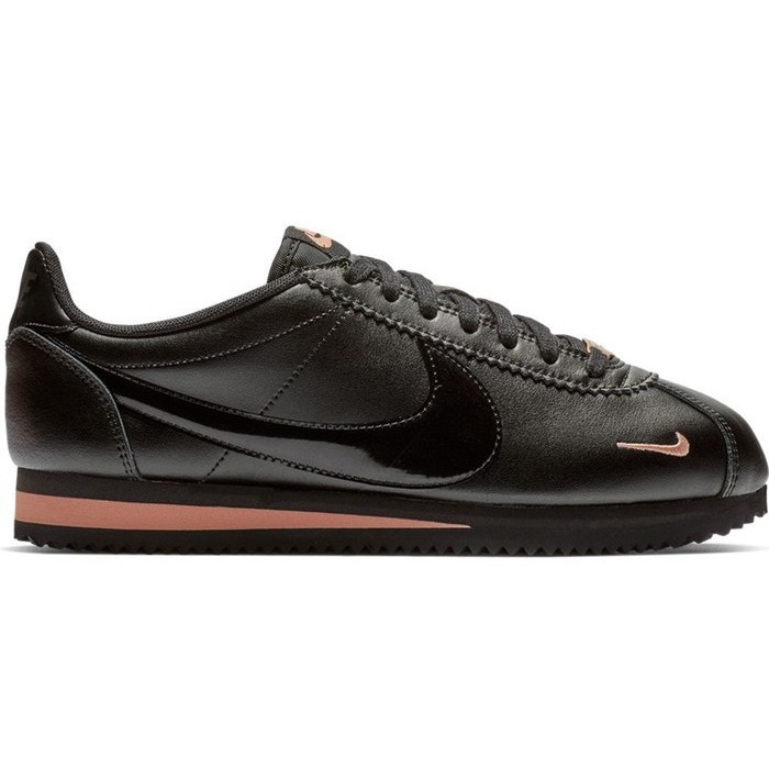 nike cortez black and gold womens