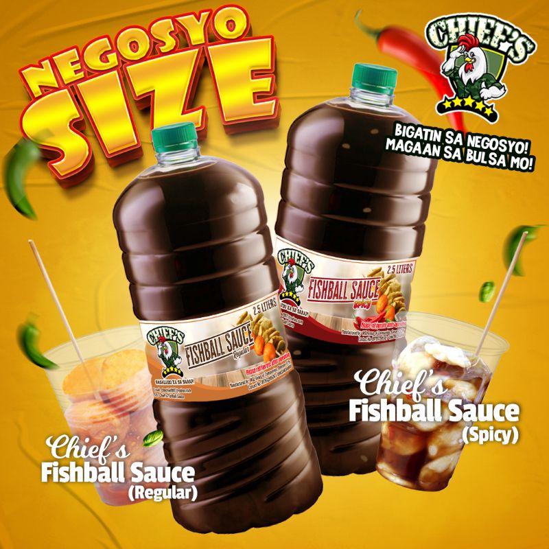 CHIEF'S Fishball Sauce Negosyo Size Regular 2.5 liters Shopee Philippines