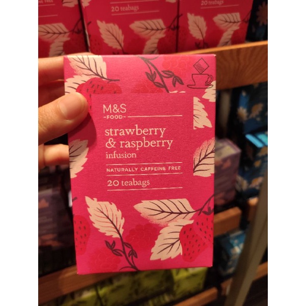 Marks and Spencer Strawberry and Raspberry Infusion 20 tea bags