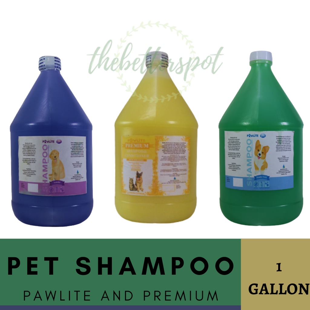 PAWLITE & PREMIUM PET SHAMPOO I 1 Gallon Shopee Philippines