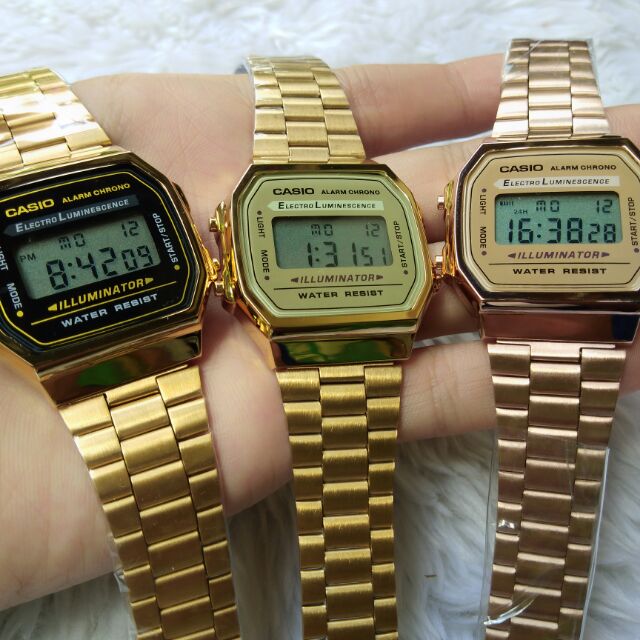 casio a168w rose gold