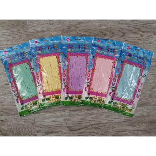 Pastel Foil Curtain 2 Meters Shopee Philippines