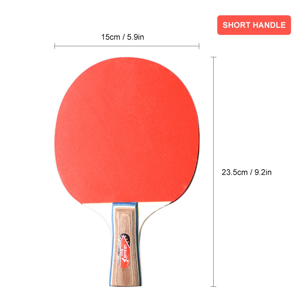 Details about   Table Tennis Ping Pong Set Bat Racket Double Face Pimples Long Short Handle Bag 