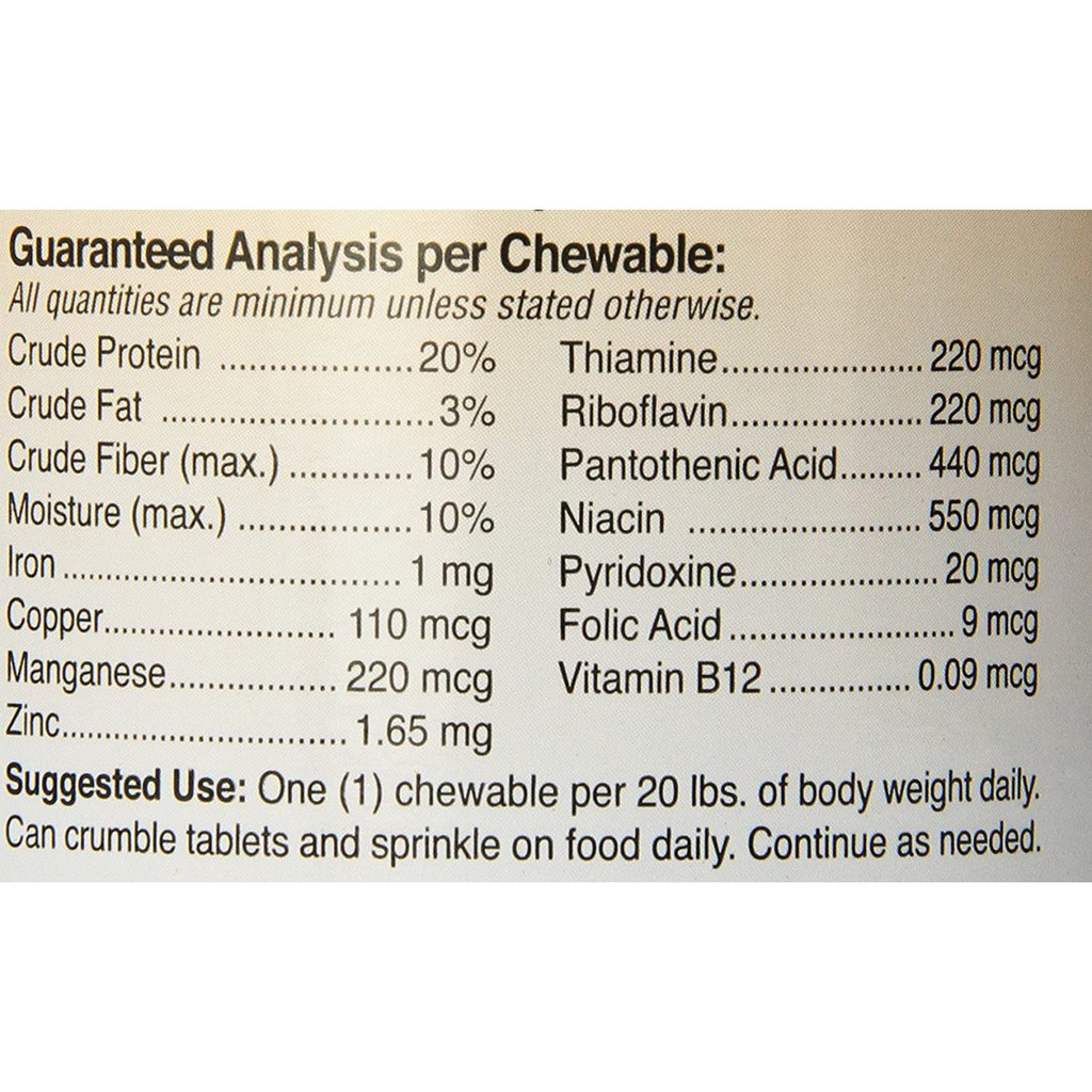 (500 tablets) Nutri-Vet Brewers Yeast Chewables for Dogs, 500 Count #4