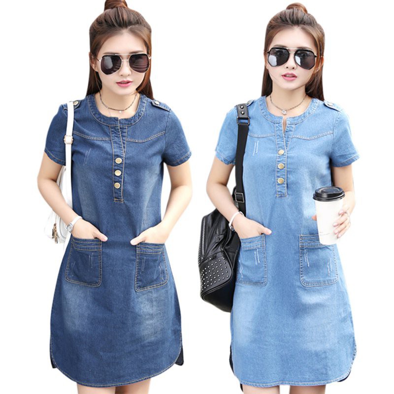 shopee denim dress