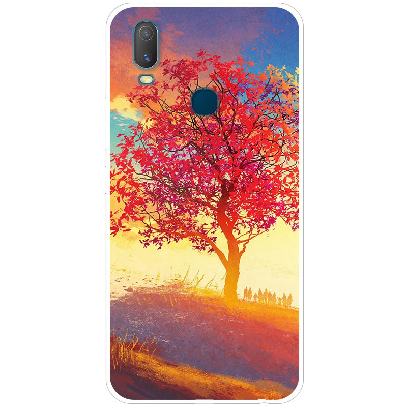 Vivo Y11 Case Soft Tpu Silicone Vivo Y11 Vivoy11 Casing Phone Case Back Cover Flowers Shopee Philippines