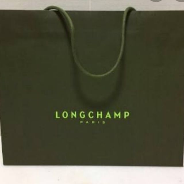 Longchamp Paper bag 12 × 17 × 5 inches 