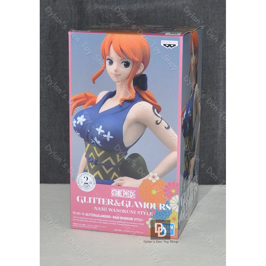 Nami Glitter Glamours Wanokuni Navy Blue One Piece Banpresto Authentic Shopee Philippines