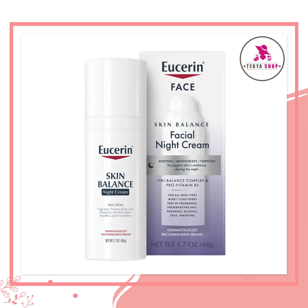Eucerin Skin Balance Facial Night Cream, 48 g Shopee Philippines