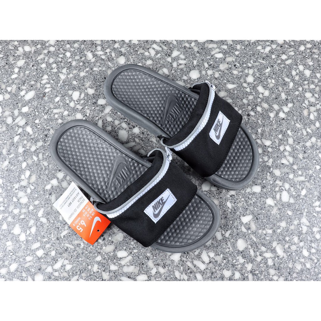 mens nike fanny pack slides