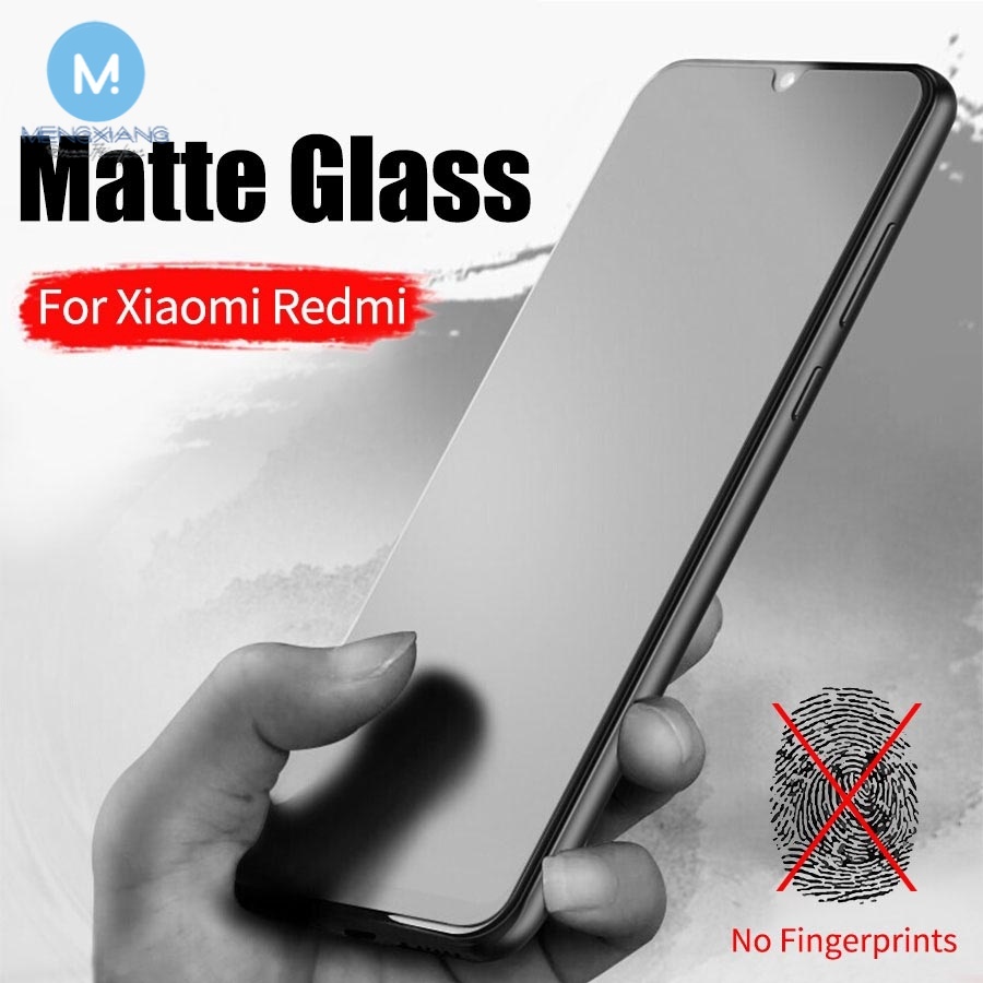 2Pcs Matte Tempered Glass Xiaomi Redmi Note A1 12 11 11S 10 10C 10S 9
