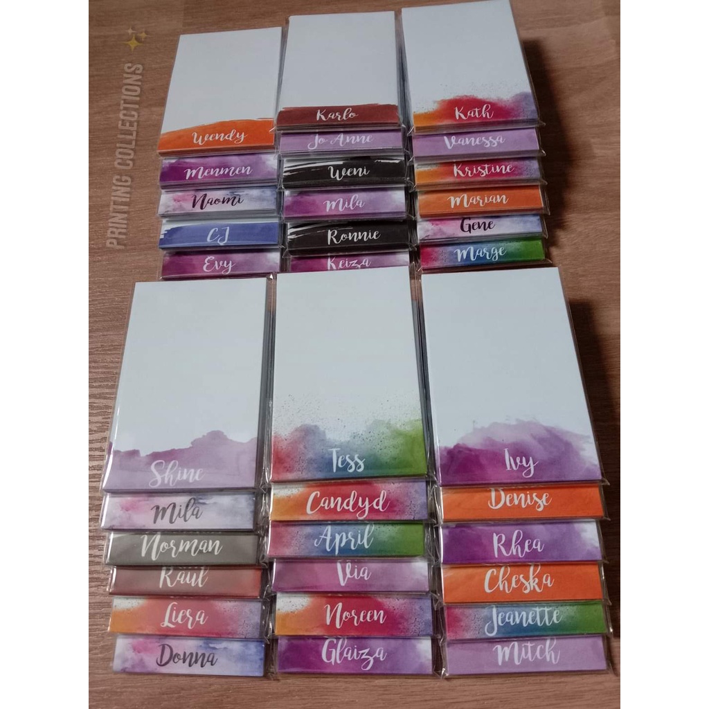 Personalized Notepad Brush Style Shopee Philippines