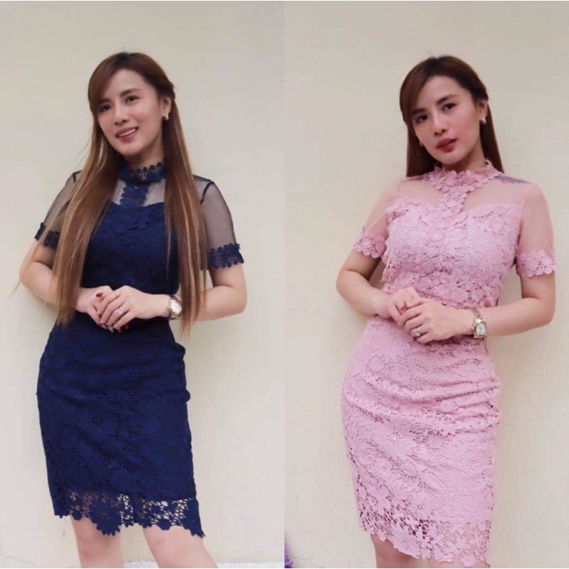 Bangkok 739 Formal Lace Dress cocktail & party dress Shopee Philippines