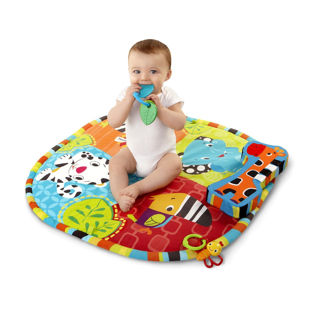 bright starts spots and stripes safari play mat & gym