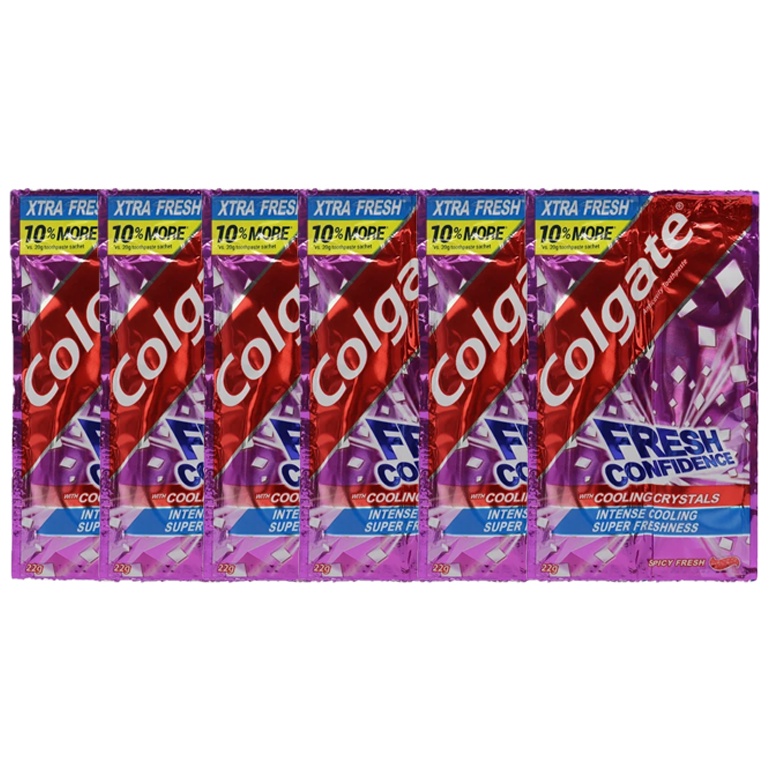 COLGATE FRESH CONFIDENCE VIOLET (6s x 22g) Shopee Philippines