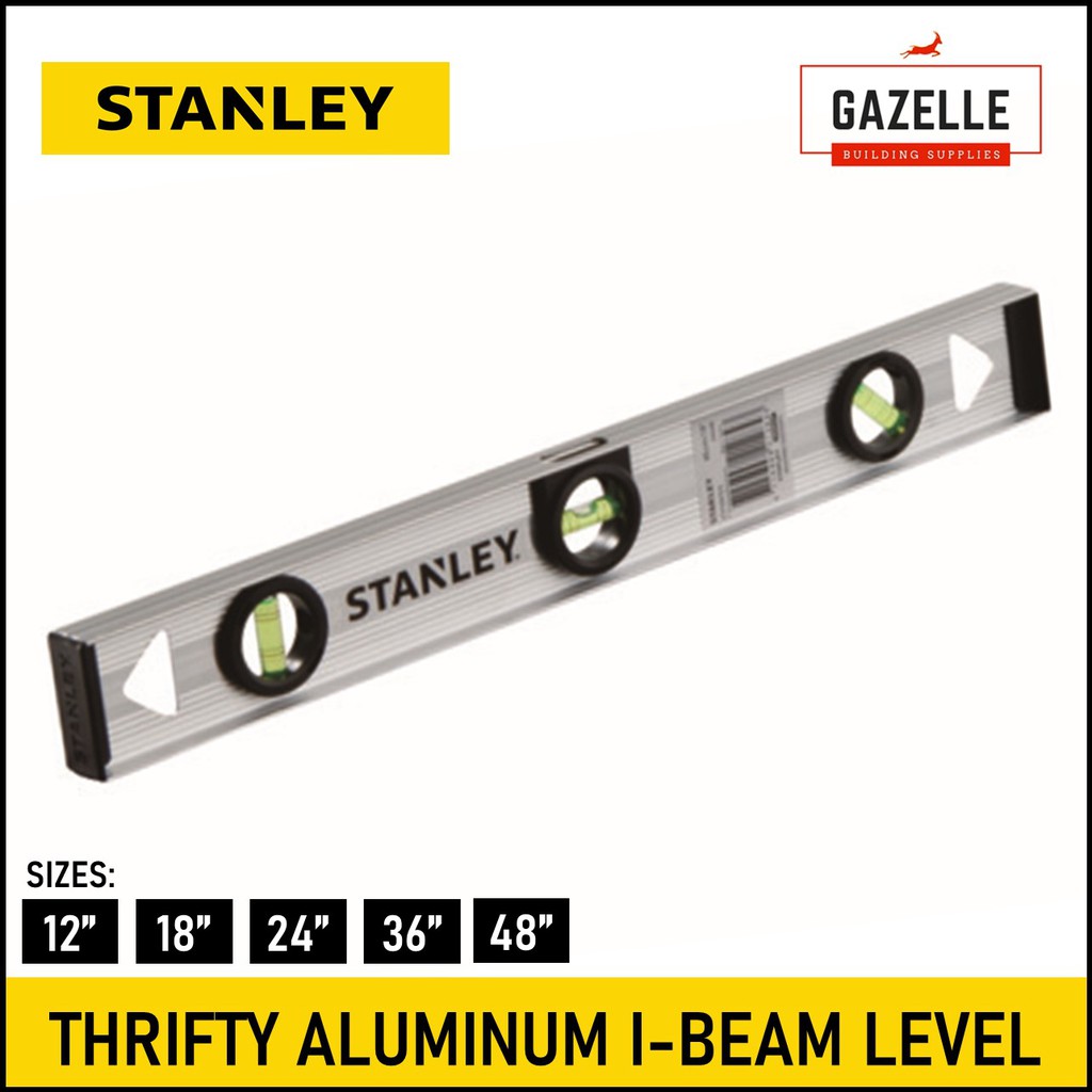 Stanley Level Bar Thrifty Aluminum IBeam Level / Torpedo