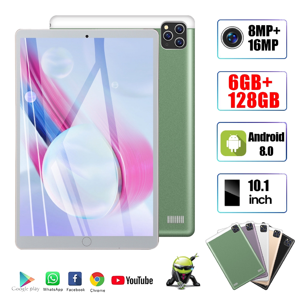 New 10 1inch 6 128gb Android8 0 Wifi 3g Wps Office Gps Bluetooth Phablet Tablet Pc Shopee Philippines