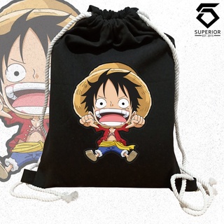 One Piece Anime Monkey D Luffy Zoro Trafalgar Law Canvas Drawstring Bag Shoe Gym 2 - Superior