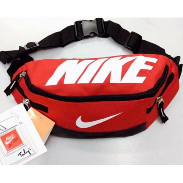 red nike bum bag