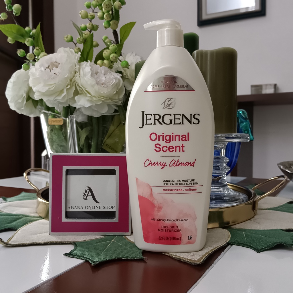 Jergens Original Scent Dry Skin Moisturizing Body Lotion, Cherry Almond ...