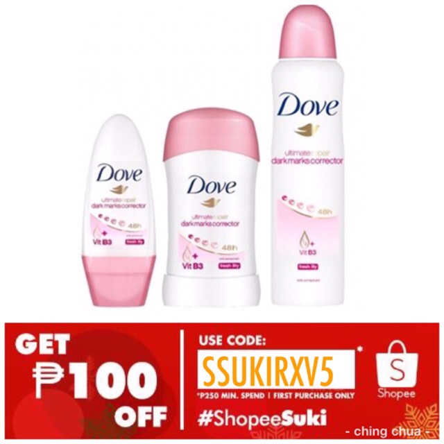 DOVE ULTIMATE REPAIR DARK MARKS CORRECTOR SPRAY Shopee Philippines