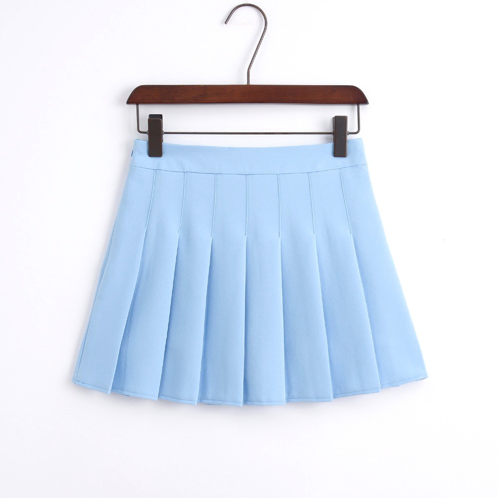 Young Girl Mini Skirts Pleated High Waist Summer South Korean Student ...