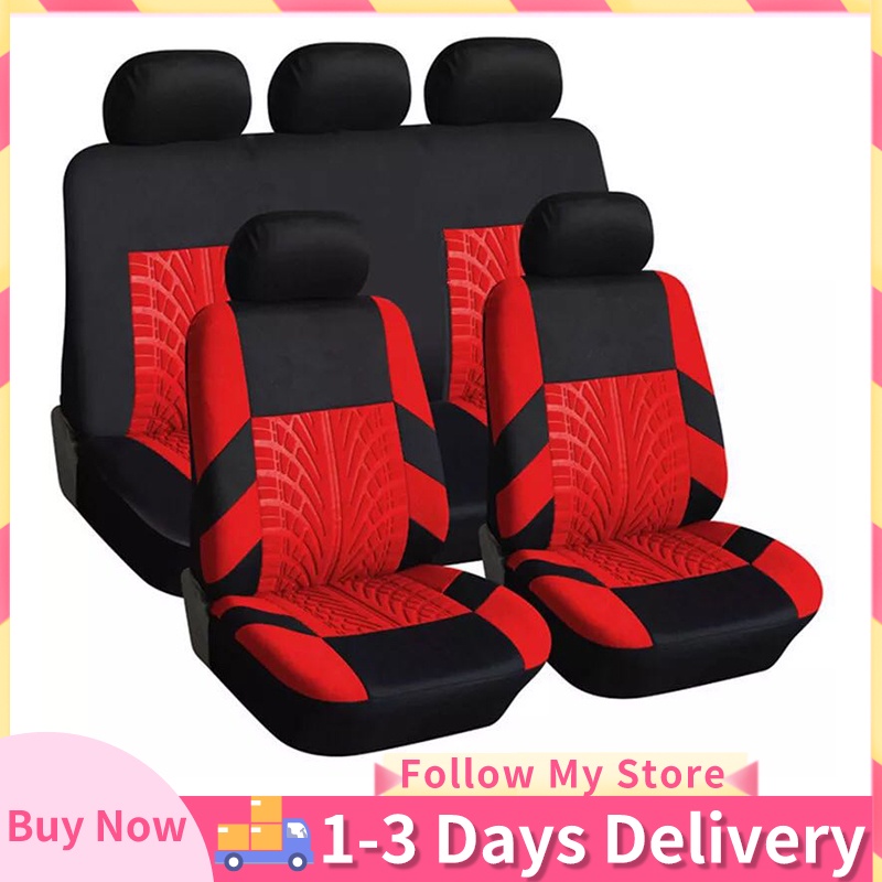 9pcs 2pcs 1pcs Car Seat Covers New Design Full Set Protector Universal Automobile Ee Philippines - Red Decorative Car Seat Covers