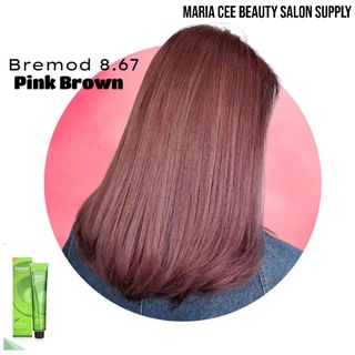 Bremod Hair Color #2022 - 8.67 ( Pink Brown) | Shopee Philippines