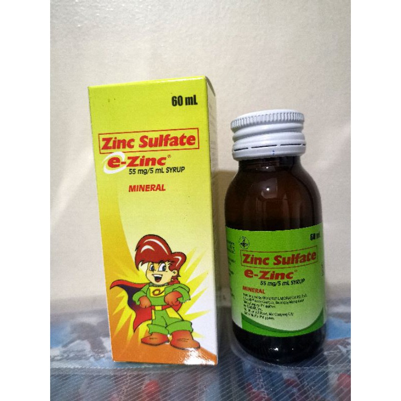 E Zinc Syrup Zinc Sulfate Vitamins Mineral 60ml Ezinc Shopee Philippines 2125