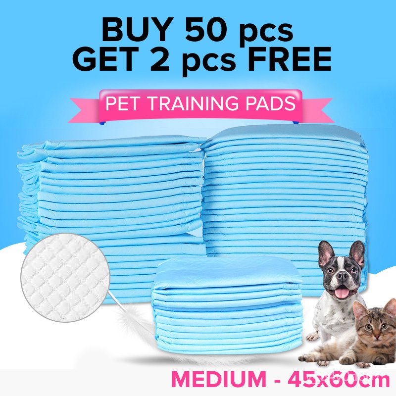Dog Pee Pads 60x45cm MEDIUM Pet Training Pee Pads Biodegradable