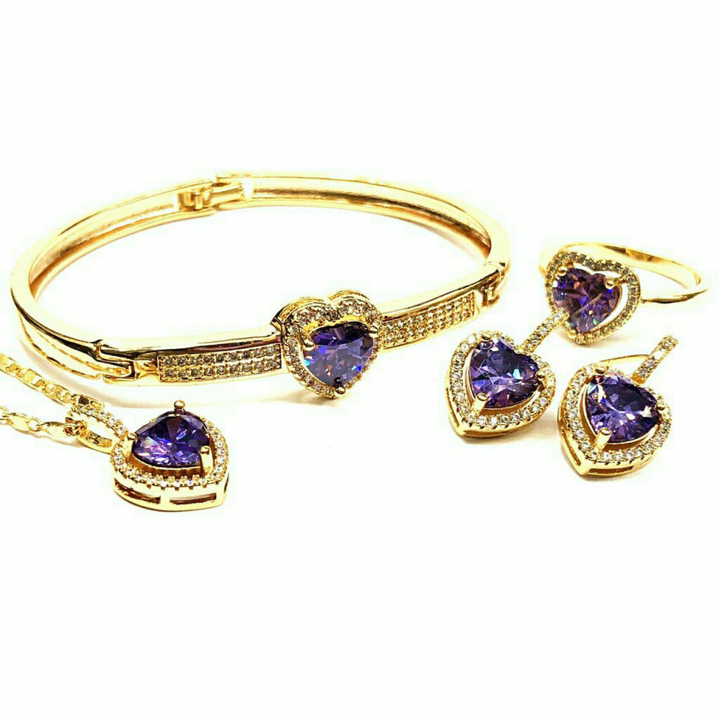 MEIBOX 14k Bangkok Gold Jewelry Set with Box MB00184 Shopee Philippines