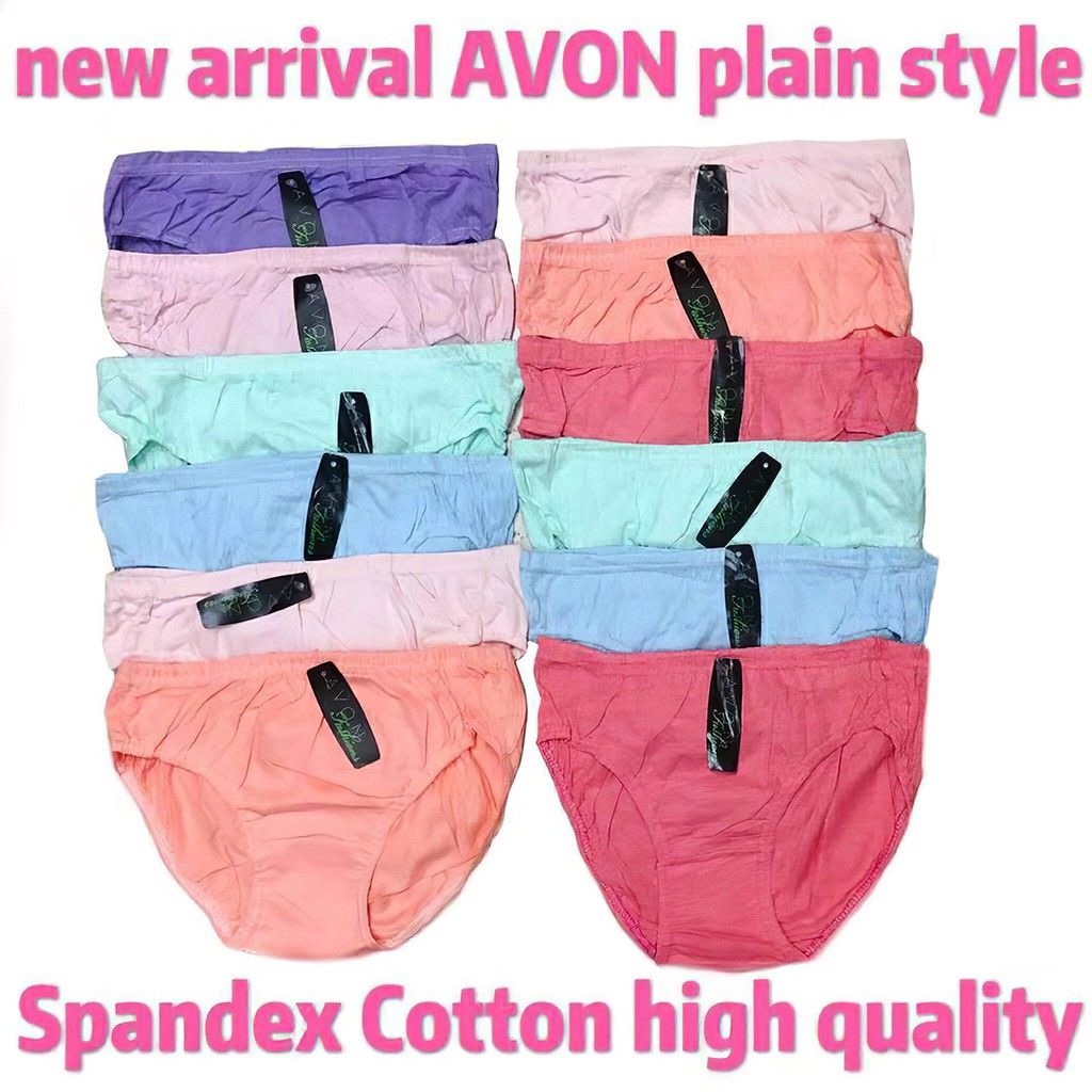 6/12PCS NEW AVON Panty Plain For Women High Quality Spandex Panties