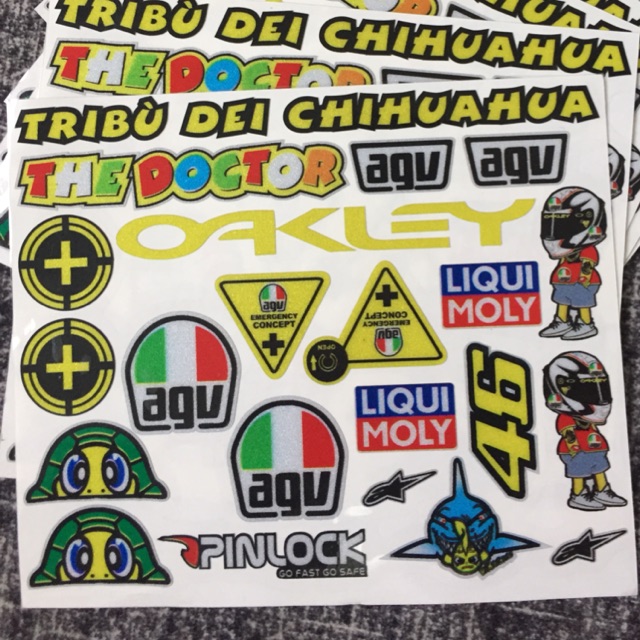 AGV Helmet Visor Sticker Decals | Shopee Philippines