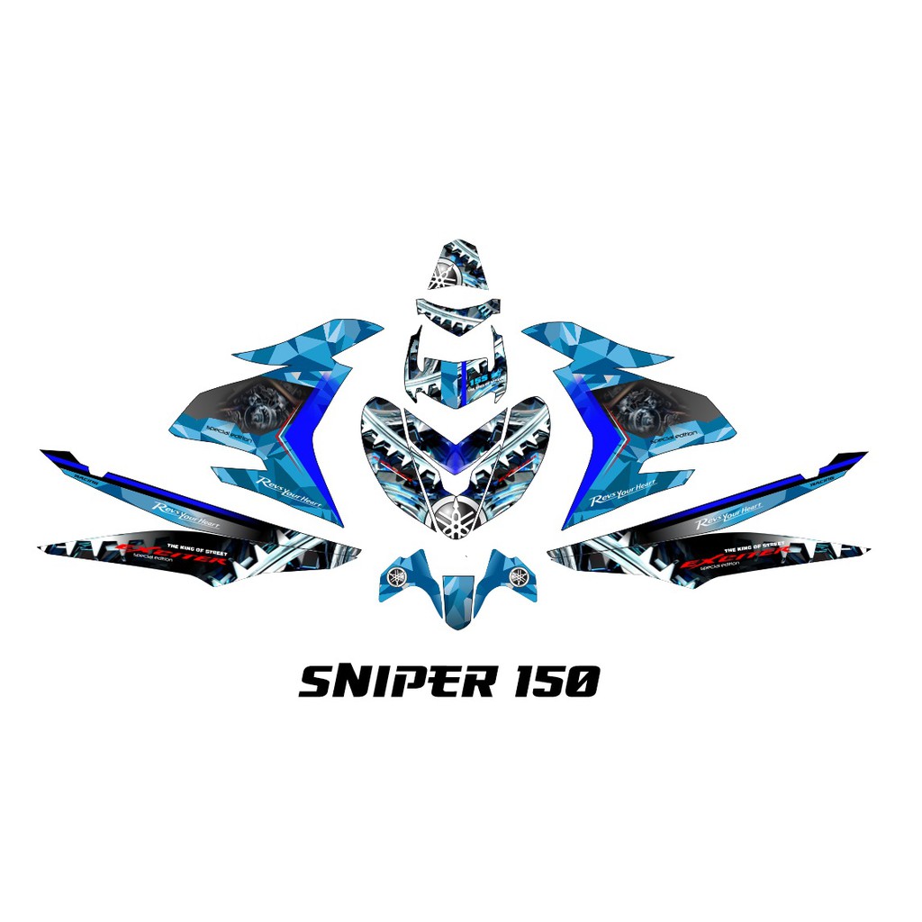 Sniper 150 Decal Kit 17 18 Shopee Philippines