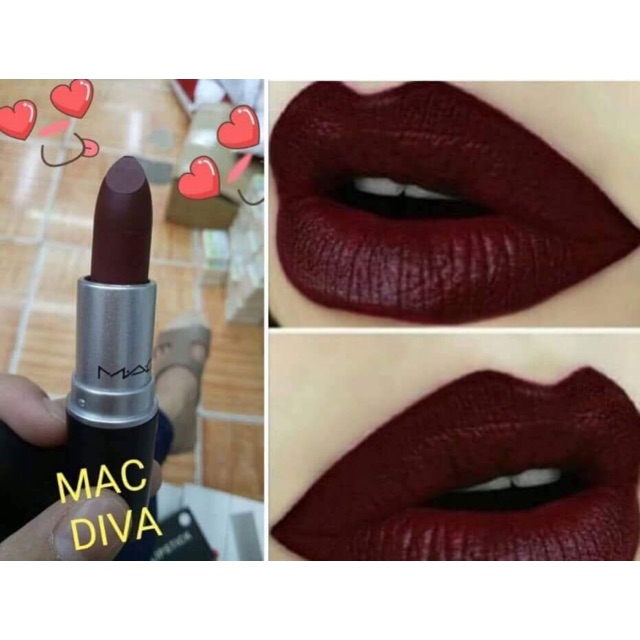 entusiasme Repaste TVstation Mac Diva Matte Lipstick | Shopee Philippines