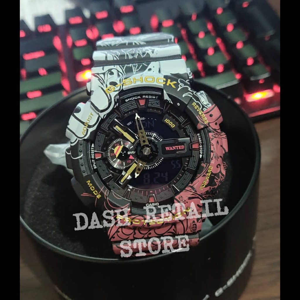 SOLD-OUT! Limited edition G-Shock x One Piece GA-110JOP-1A4. 100%