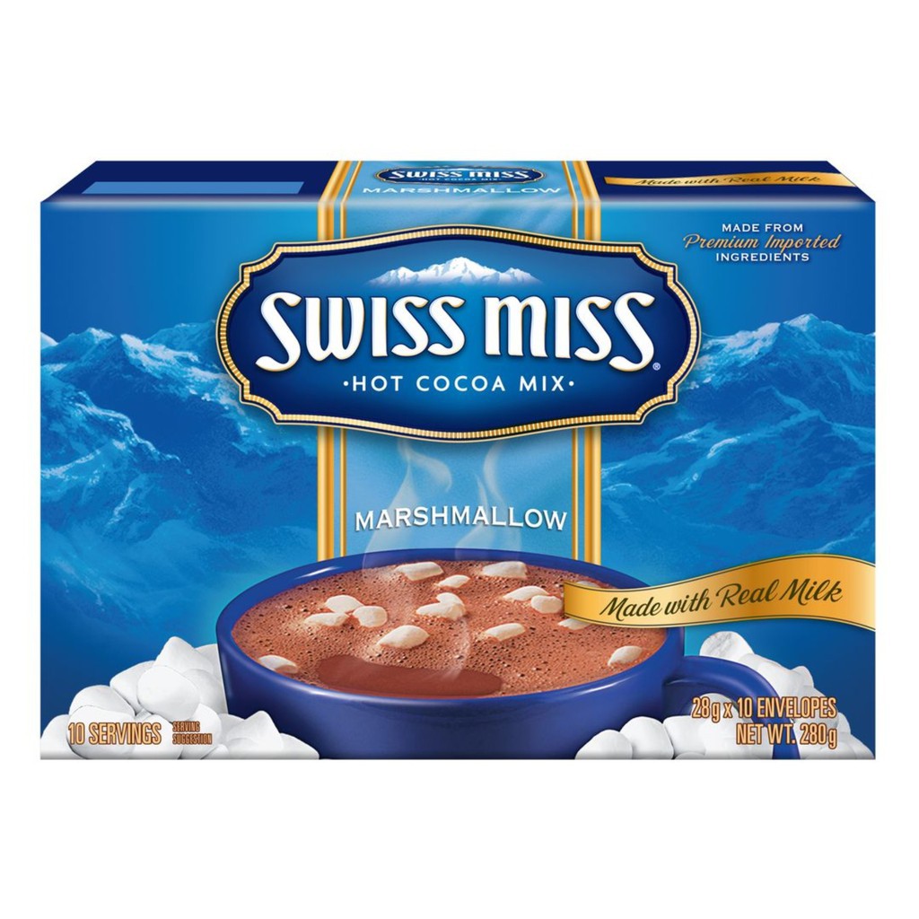 SWISS MISS MILK CHOCOLATE WITH MARSHMALLOW (28gx10) Shopee Philippines