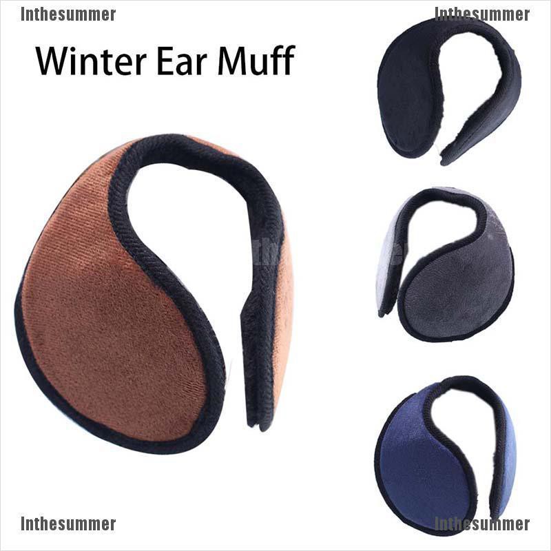 Cozy Fleece Ear Muffs – Unisex Behind-the-Head Warmer For Winter (Black, One Size)