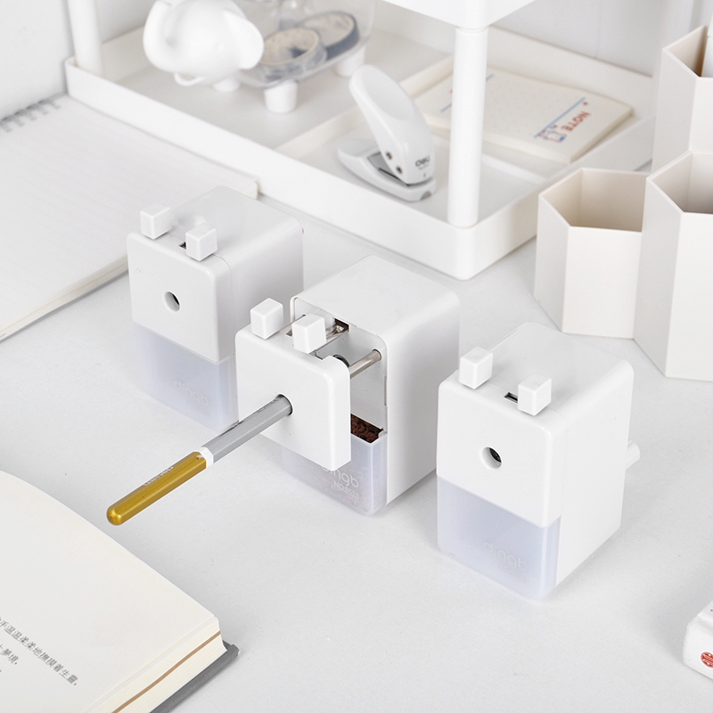 [Muji Style Simple Home] Pure White Pencil Sharpener ins Stationery