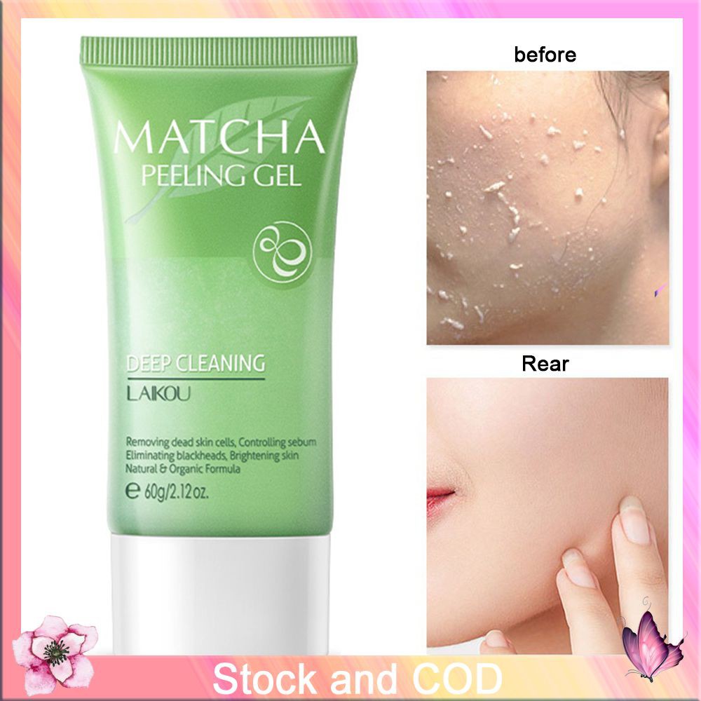 Laikou Matcha Exfoliating Peeling Gel Facial Scrub Moisturizing Whitening Nourishing Repair Scrubs Face Cream Skin Care Lily Shopee Philippines