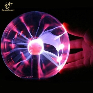 Magic Plasma Ball Touching Sound Sensitive Plasma Lamp Light for Parties Decorations Kids Bedroom DQ #3