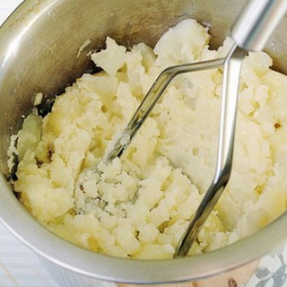 Stainless Steel Potato Masher Practical Kitchen Gadgets Potato Ricer Press #6