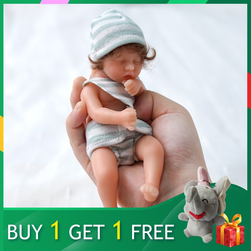 Adfo 15cm Baby Dolls Reborn Bebe Toys Lying Down Shape Silicone Full Body Toddler Mini Doll Antistre Shopee Philippines