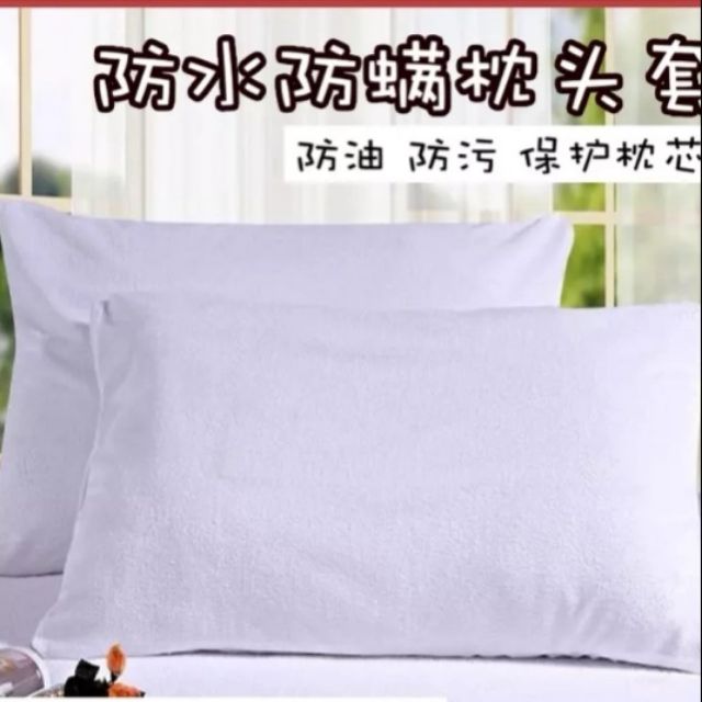 Waterproof Pillow Protector Terry Cotton Shopee Philippines
