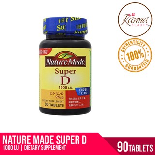 Otsuka Nature Made Super Vitamin D 1000I.U. 90 tablets for 90 days