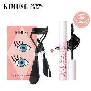 KIMUSE 2pcs/set Volum Express Waterproof Mascara + Eyelash Curler